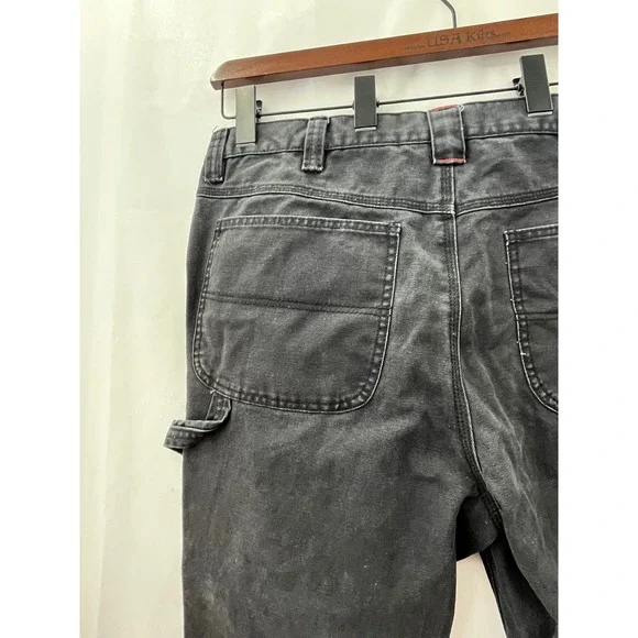 Diehard‎ Men's Black Denim Carpenter Pants Size 36x34 Workwear Utility Gorpcore - Picture 7 of 13